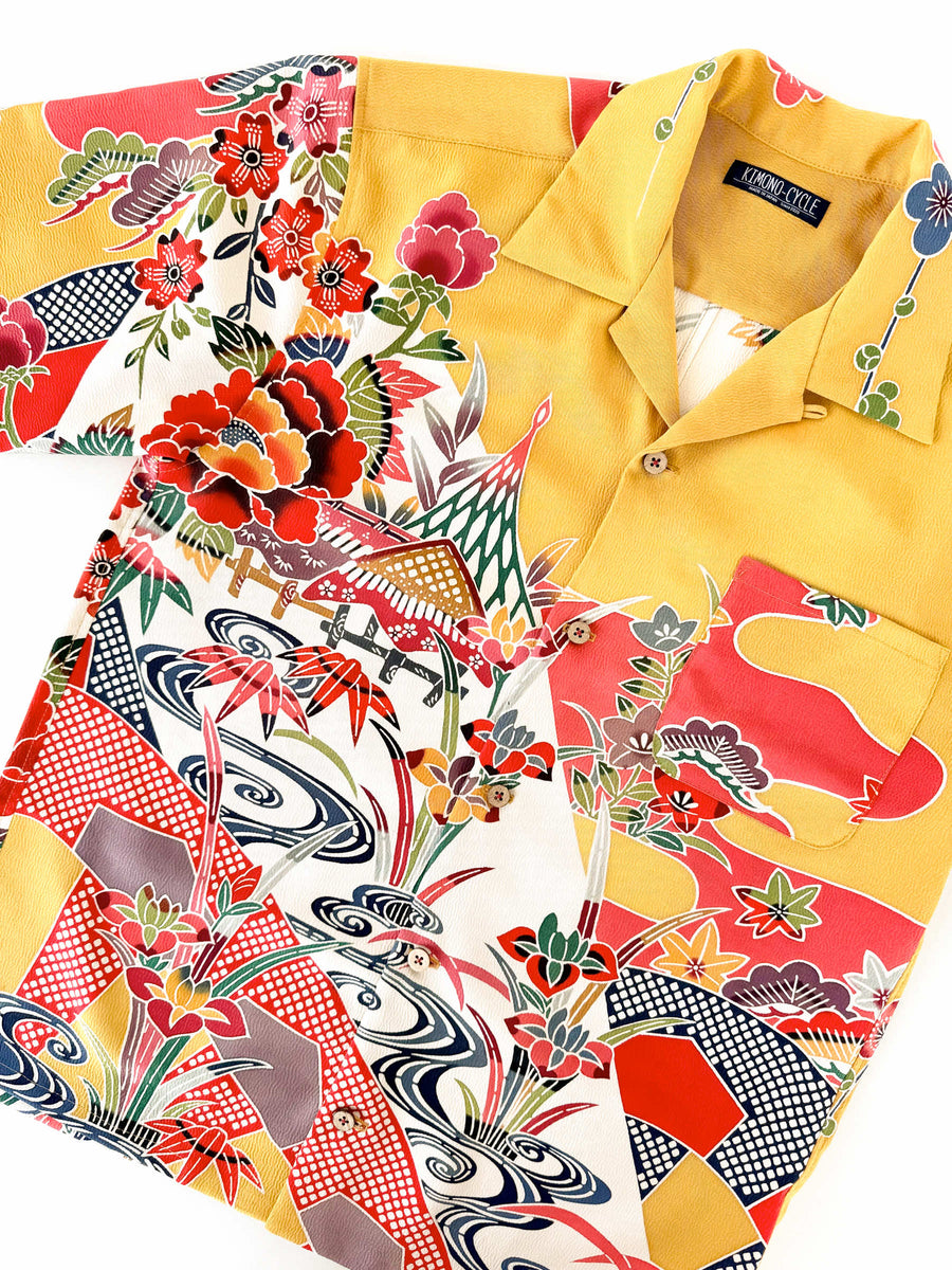Kimono Aloha AH100392｜KIMONO-CYCLE Kimono aloha shirt specialty