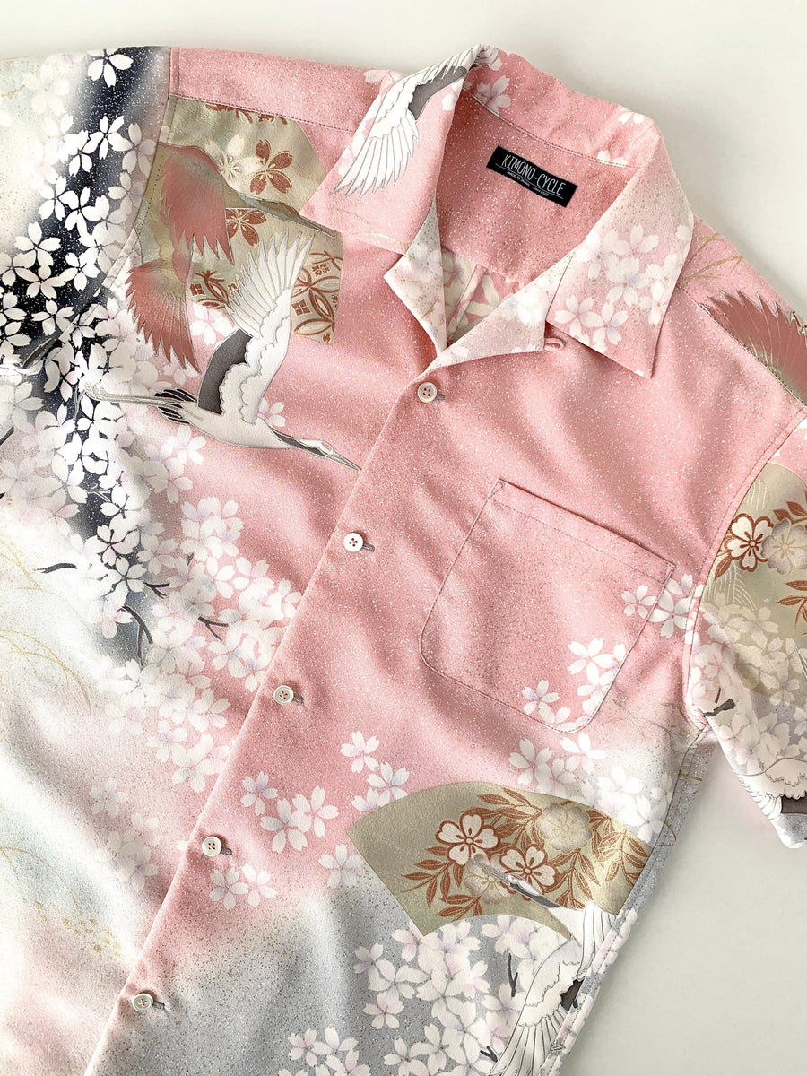 着物アロハシャツ AH100112｜正絹着物をリメイク-ONLY ONEをあなたに