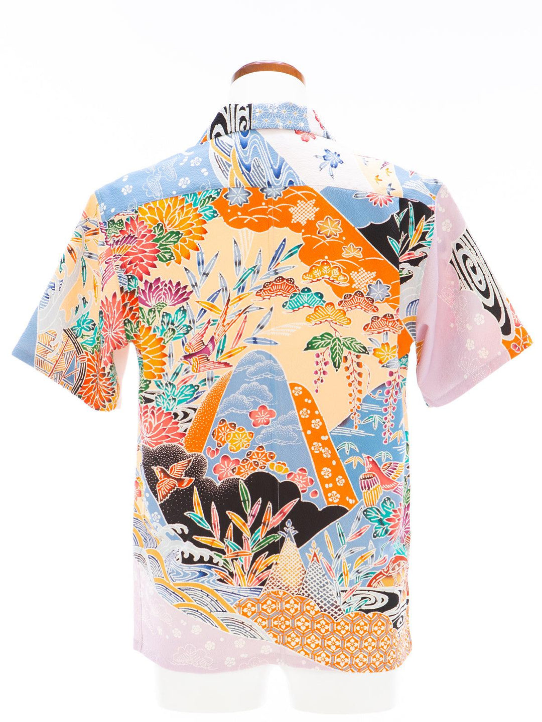 着物アロハシャツ「優しい風景A」AH100247 - 着物アロハシャツ専門店｜KIMONO-CYCLE