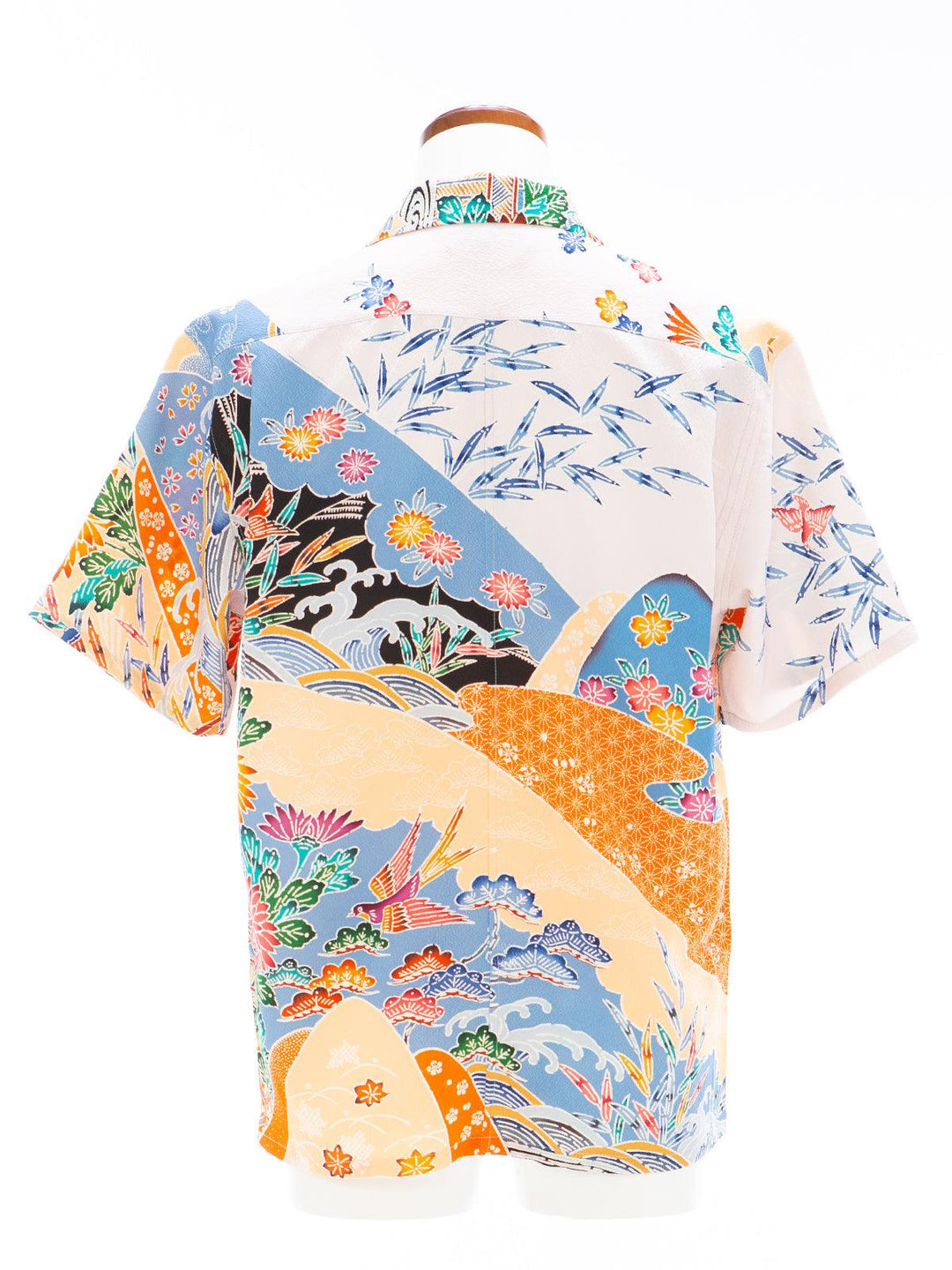 着物アロハシャツ「優しい風景B」AH100248 - 着物アロハシャツ専門店｜KIMONO-CYCLE