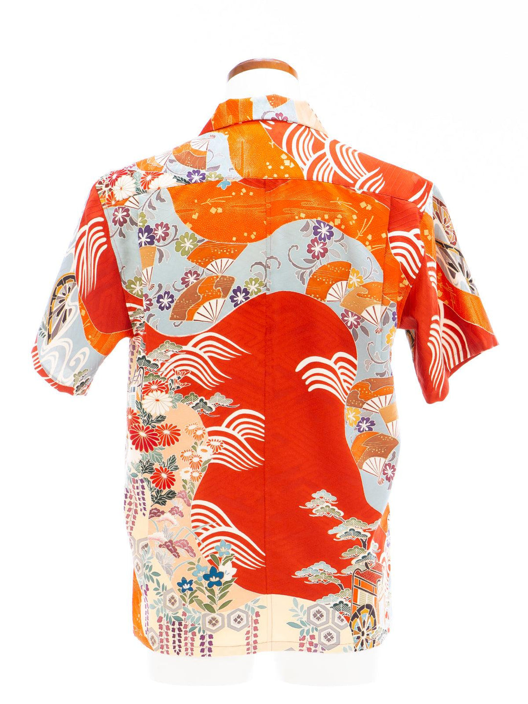 着物アロハシャツ「穏やかに流れる古典A」AH100249 - 着物アロハシャツ専門店｜KIMONO-CYCLE