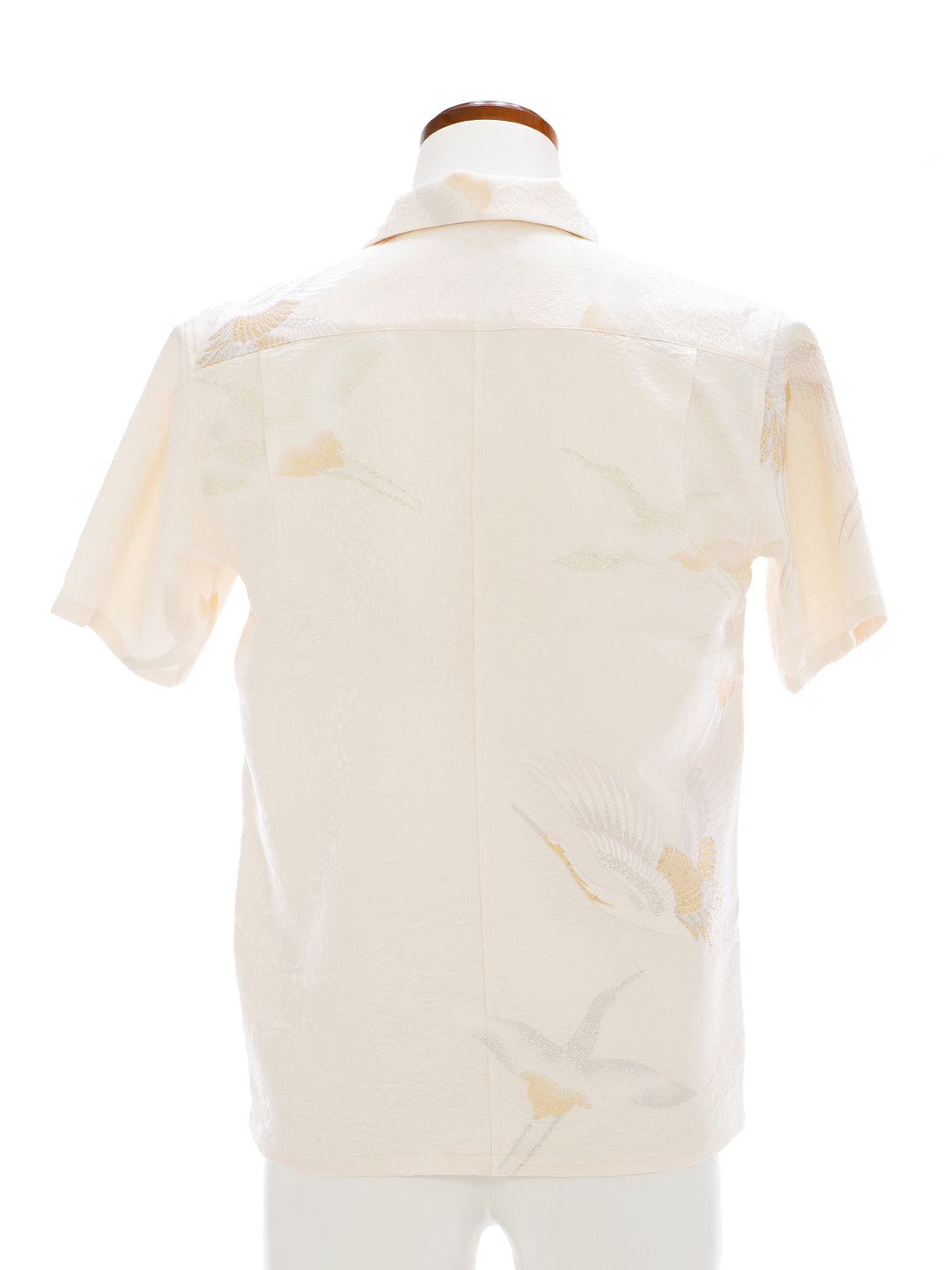 着物アロハシャツ「舞鶴の白無垢A」AH100266