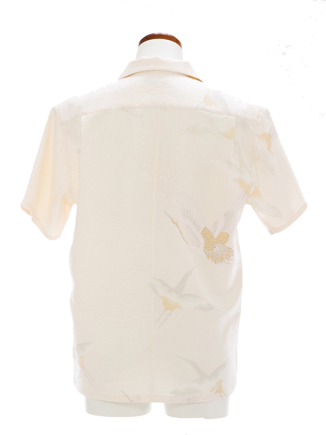 着物アロハシャツ「舞鶴の白無垢B」AH100267