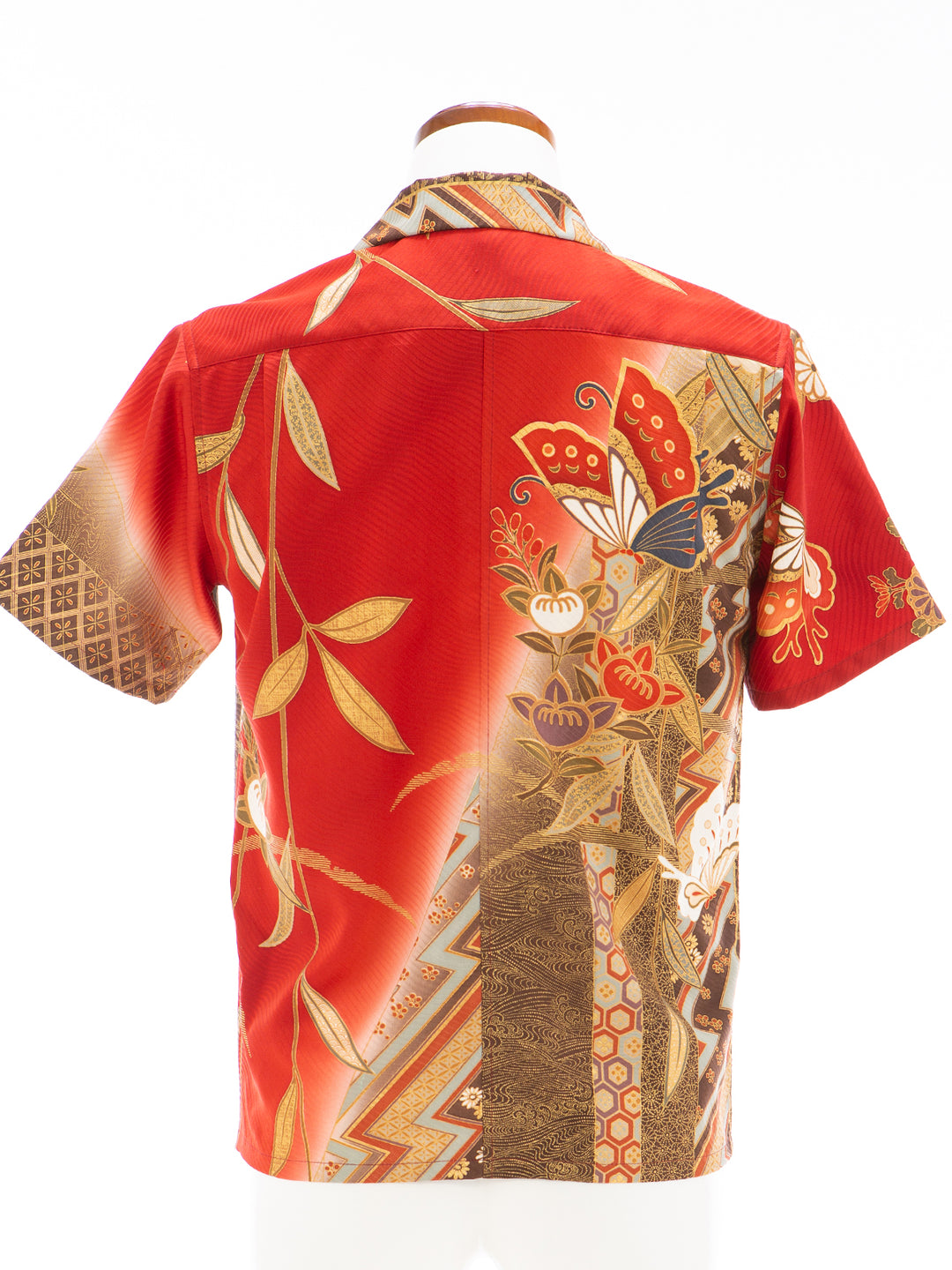 KIMONO ALOHA SHIRT "DRIFTING BUTTERFLY A" AH100274