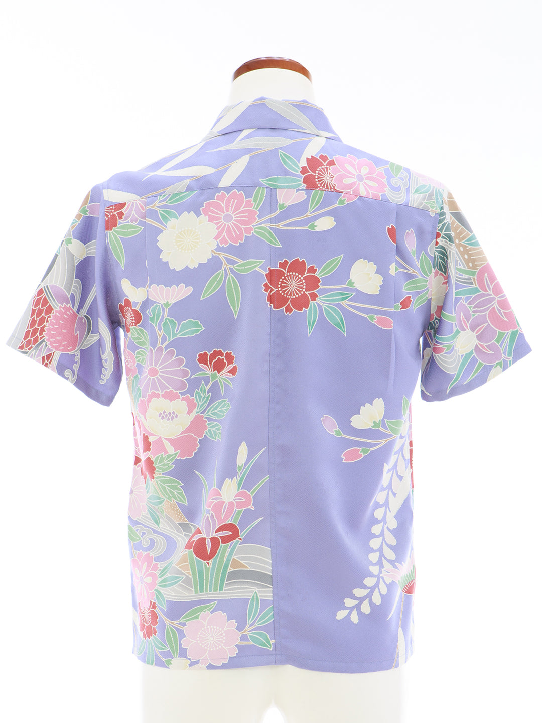 着物アロハシャツ「清らかに咲くA」AH100276