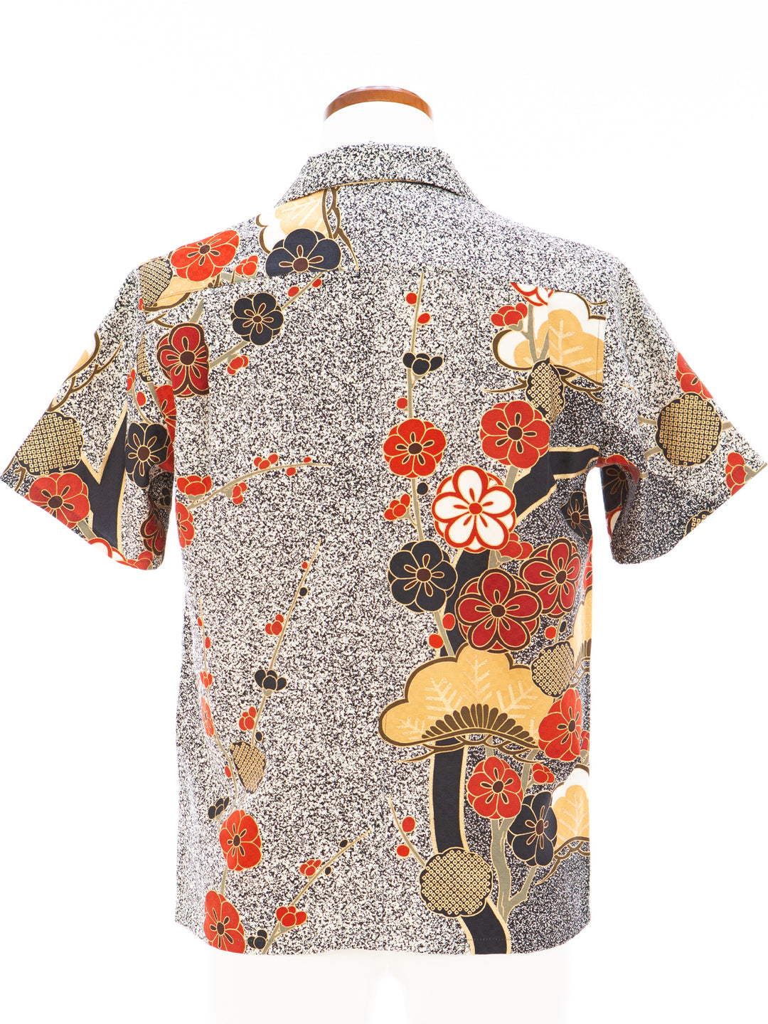 KIMONO ALOHA SHIRT "ELONGATED PINE AND PLUM A" AH100311