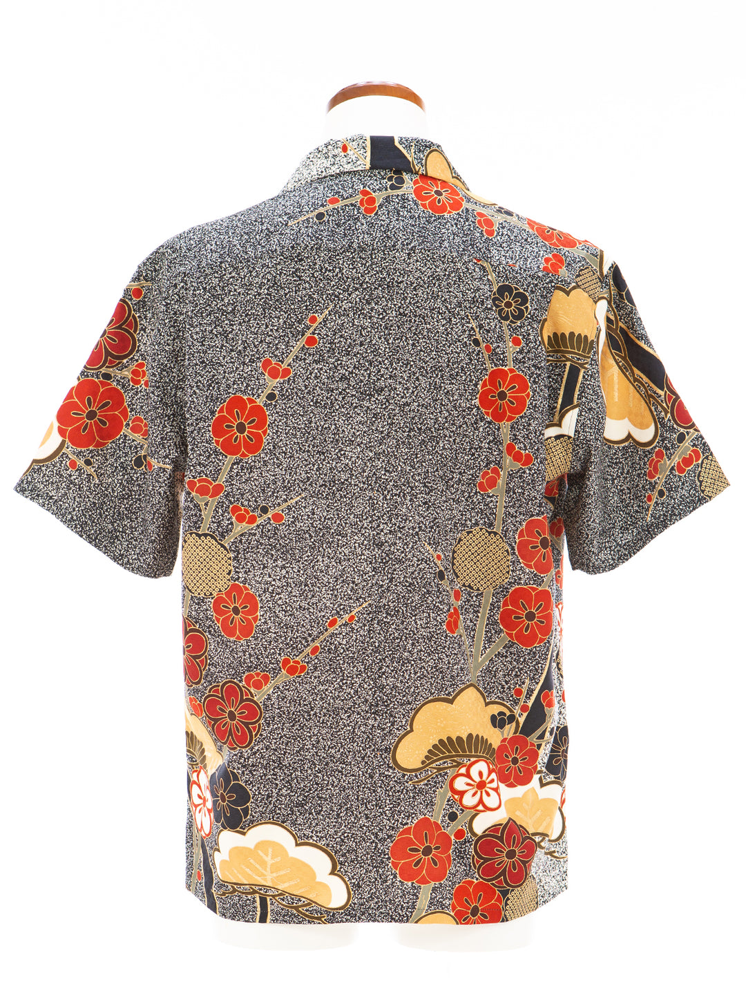 KIMONO ALOHA SHIRT "ELONGATED PINE AND PLUM B" AH100312