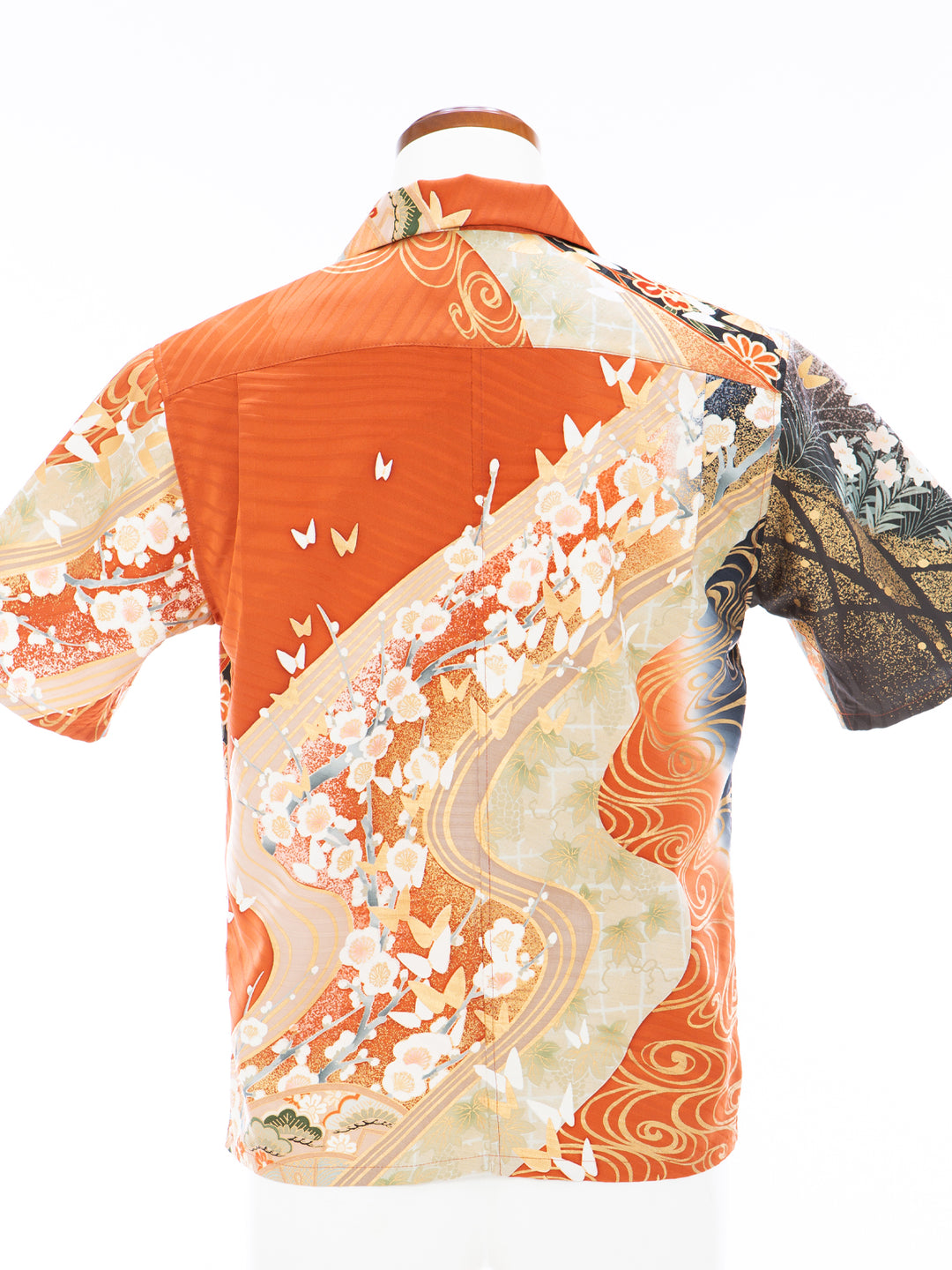 KIMONO ALOHA SHIRT "FLOWING BUTTERFLY A" AH100326 [NEW SIZE