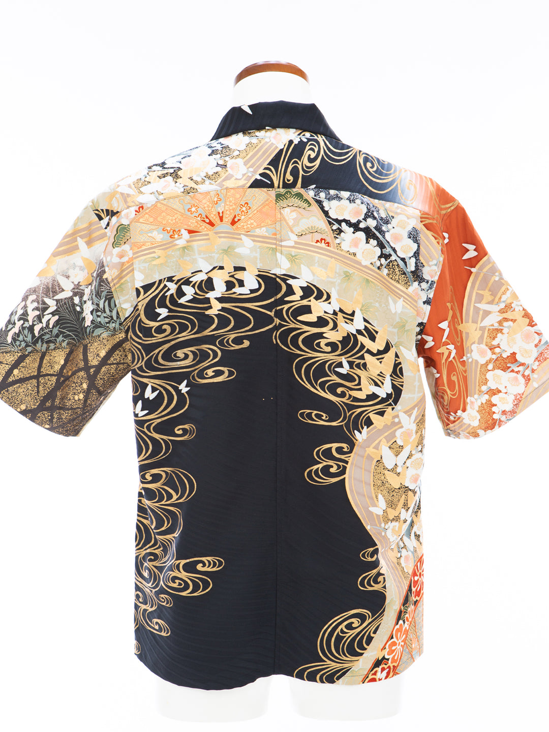 KIMONO ALOHA SHIRT "FLOWING BUTTERFLY B" AH100327 [NEW SIZE