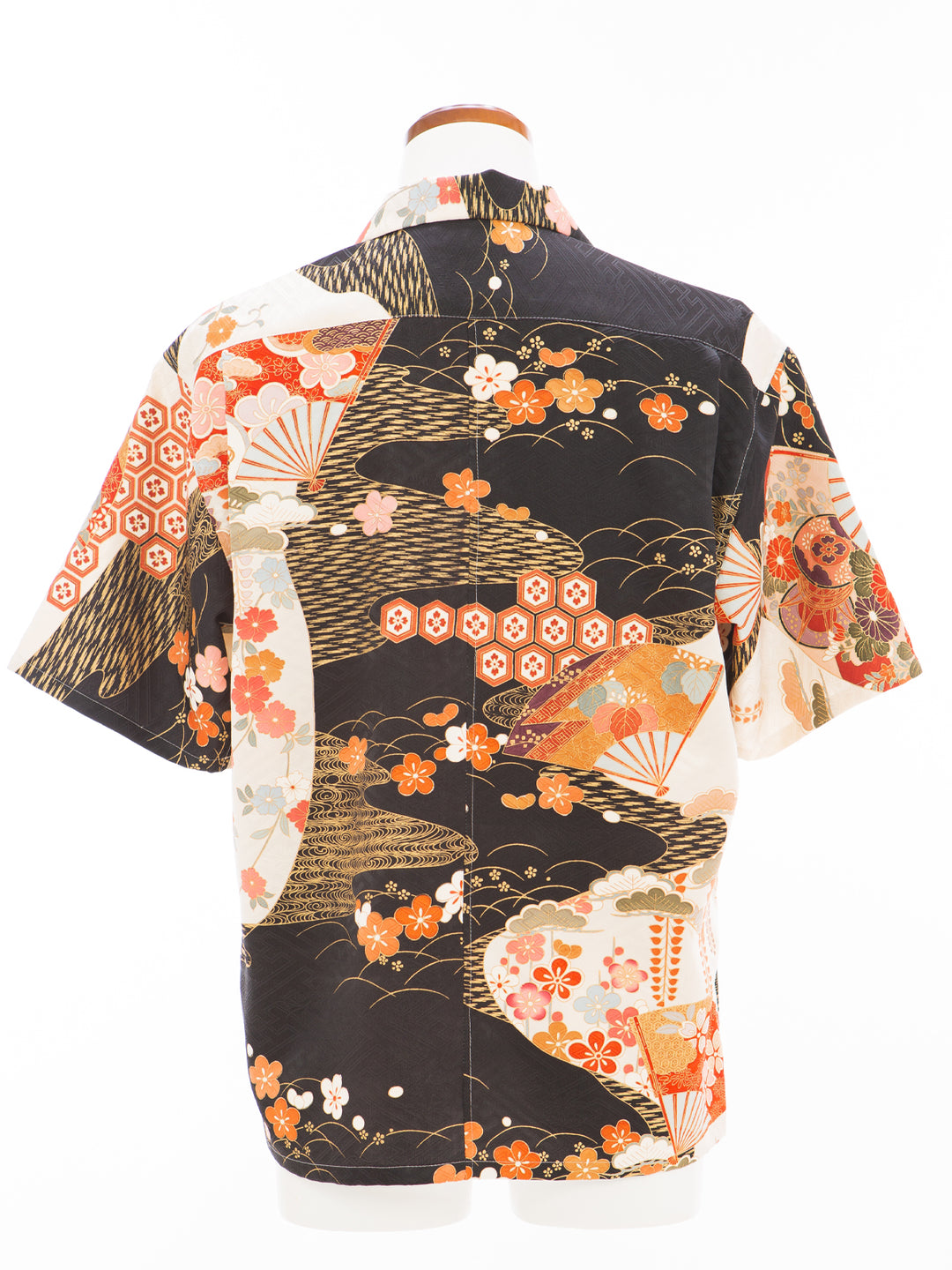 CHEMISE KIMONO ALOHA 'FLOWER AND DANCING FAN A' AH100336