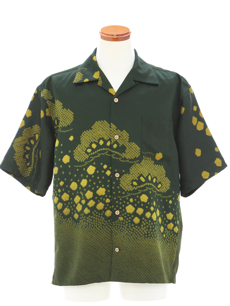 Vintage Silk Kimono Hawaiian Shirt AH100361 – KIMONO-CYCLE