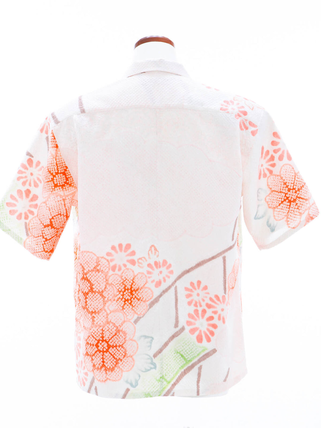 着物アロハシャツ「優しく咲く絞りB」AH100445