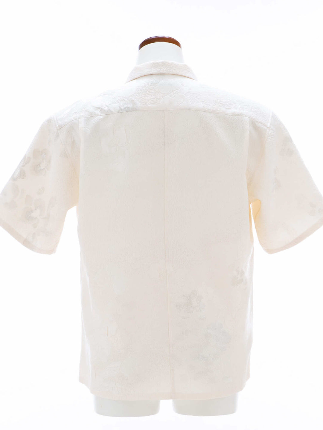 着物アロハシャツ「胡蝶蘭の白無垢B」AH100447