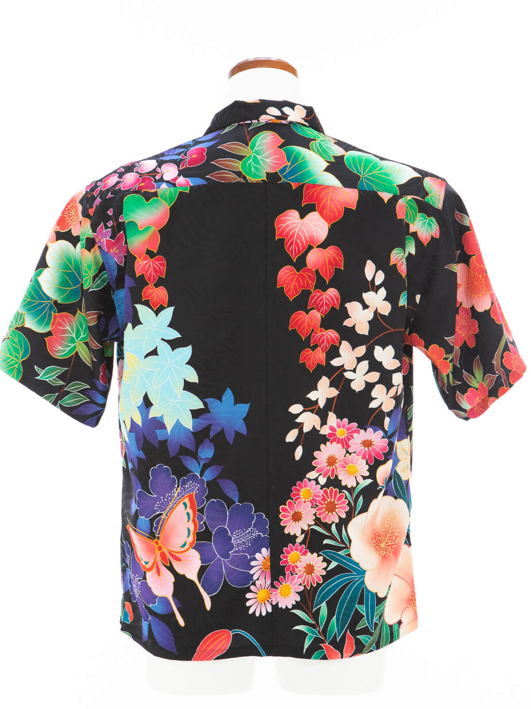 着物アロハシャツ「夜に咲き誇るA」AH100448