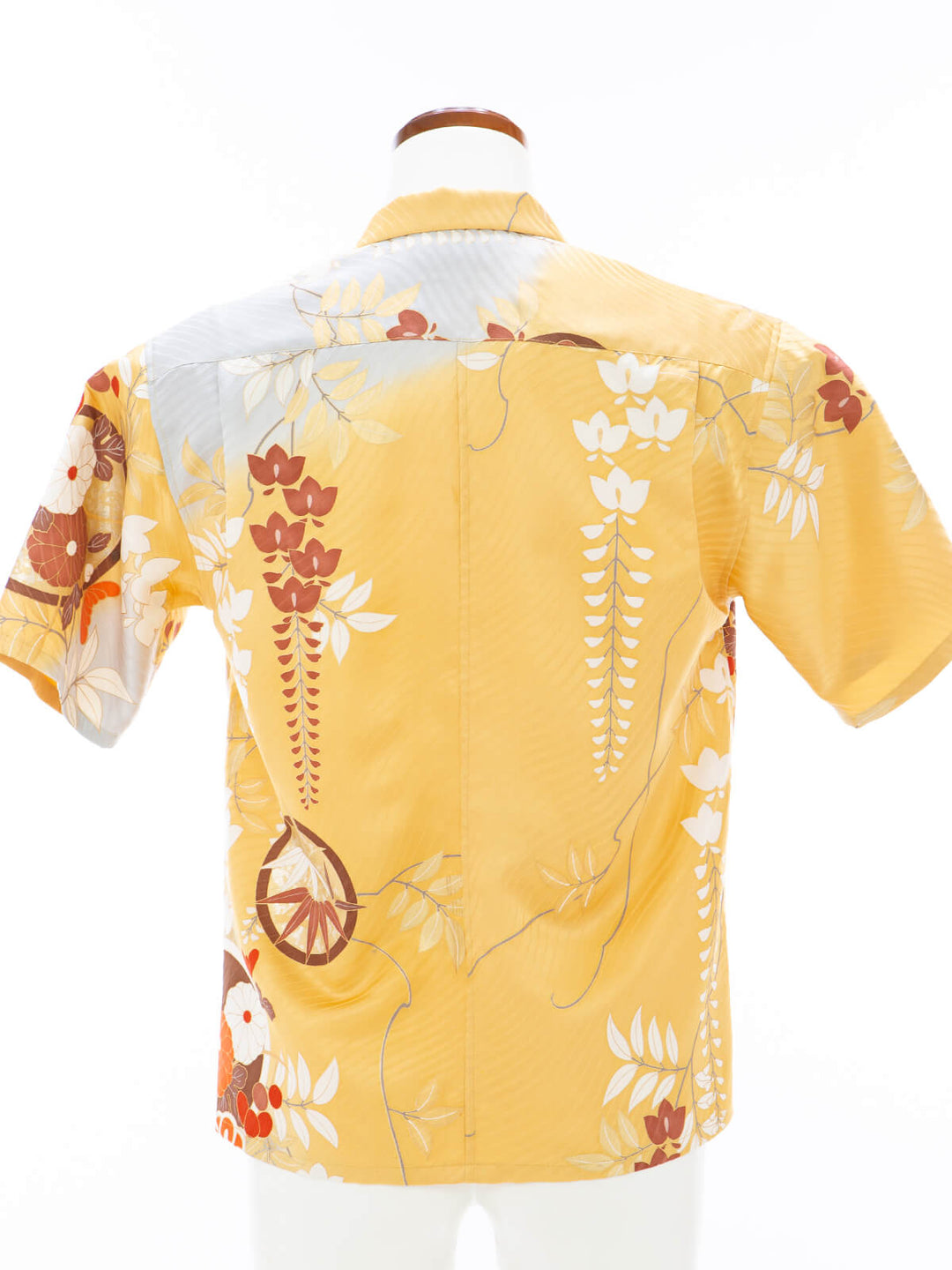 着物アロハシャツ「凜と咲く藤A」AH100450