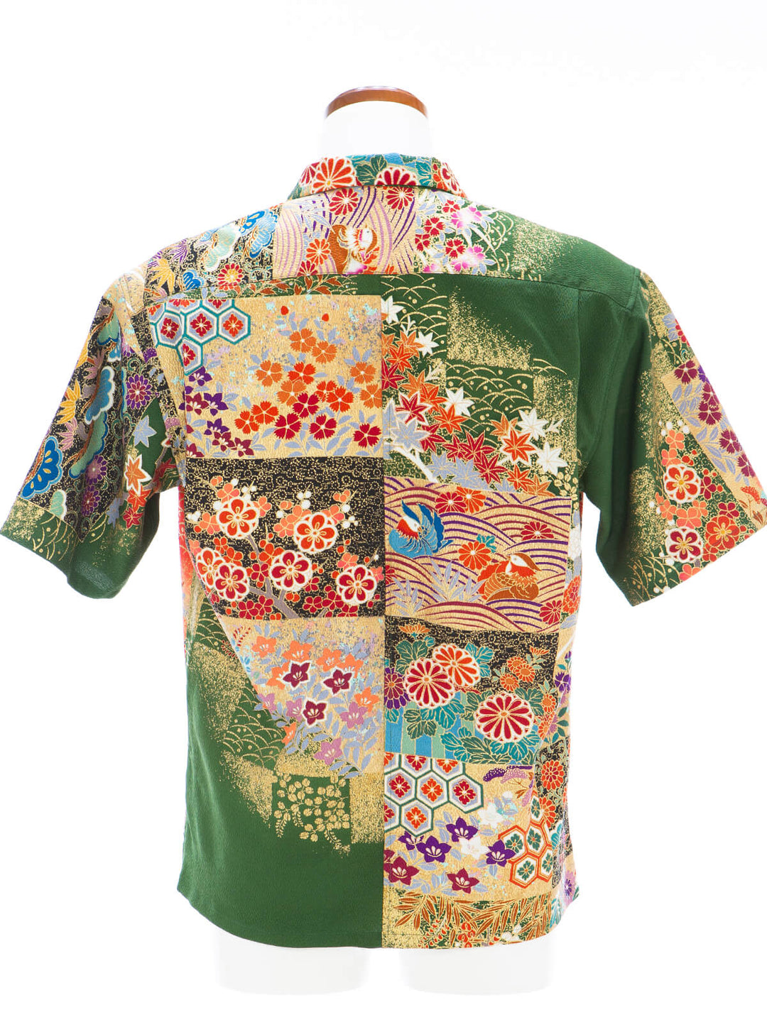 着物アロハシャツ「花を纏わせるA」AH100452