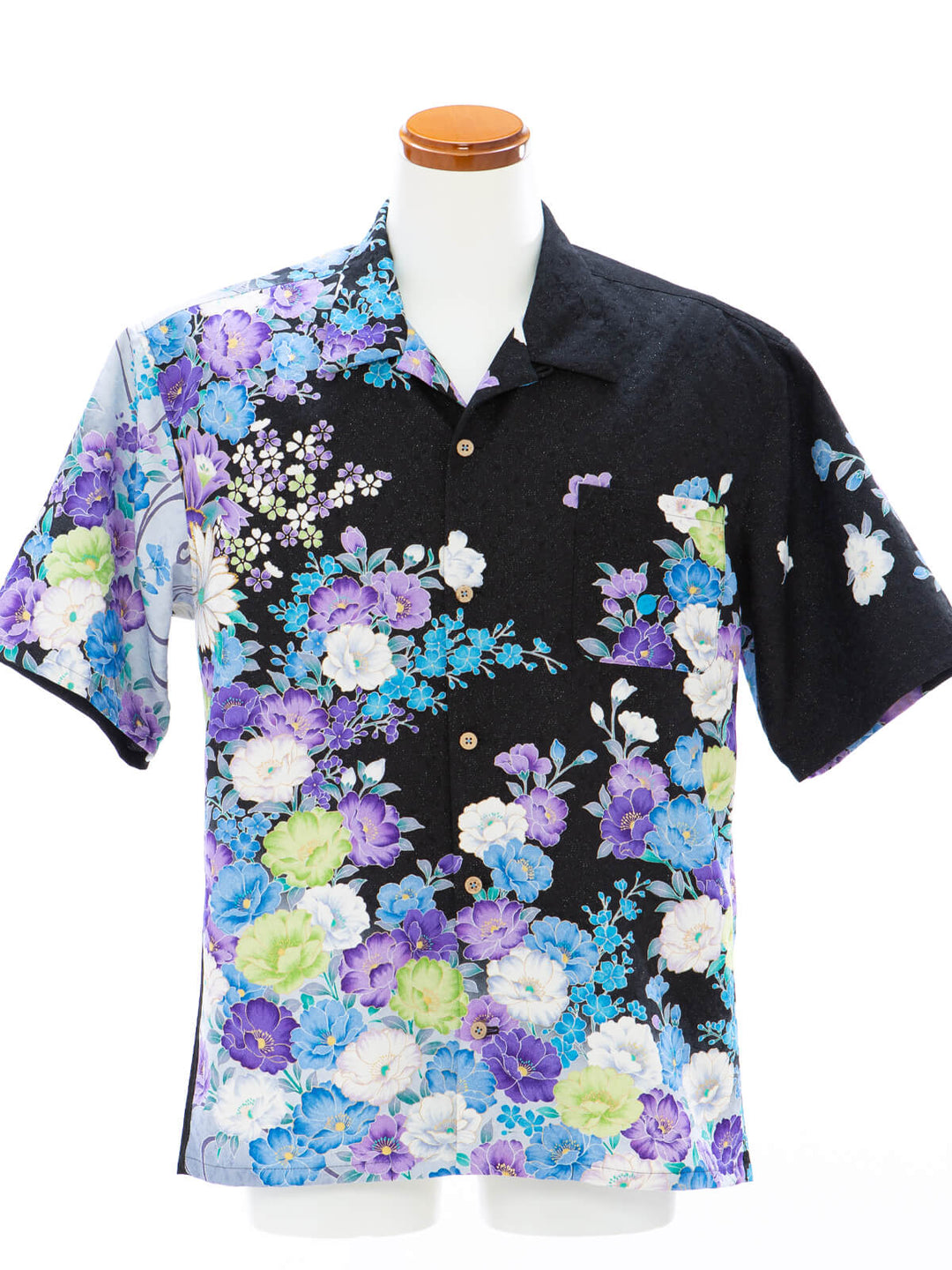 着物アロハシャツ「優雅に咲く花々B」AH100467