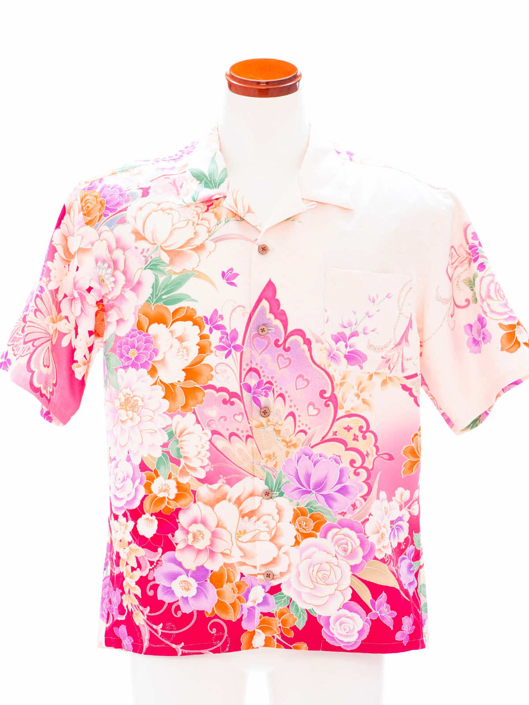 着物アロハシャツ「HANAE MORI A」AH100482