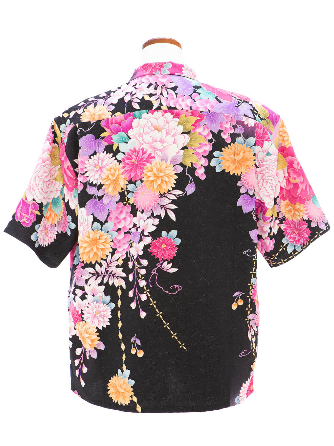 着物アロハシャツ「溢れる花々」AH100490