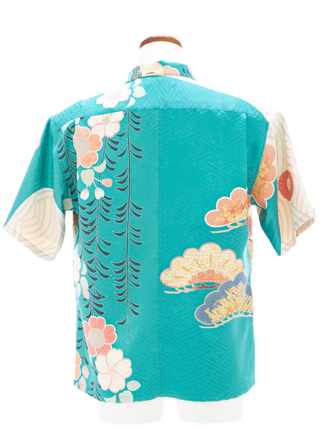 着物アロハシャツ「松に波A」AH100498