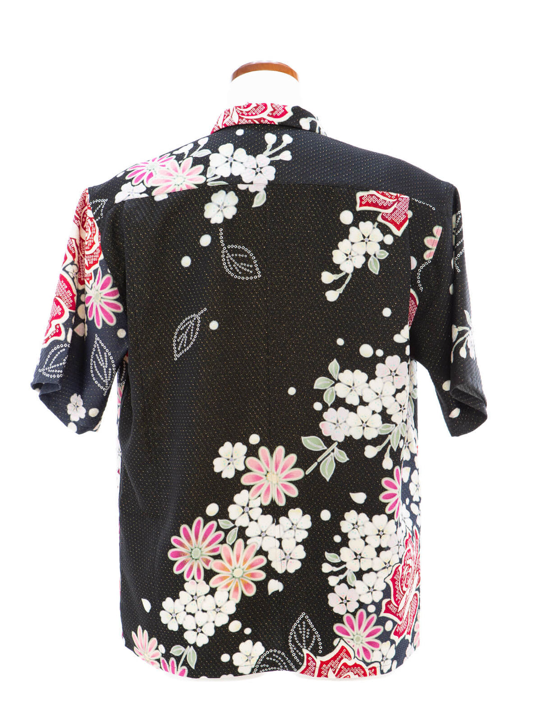 Vintage Silk Kimono Hawaiian Shirt AH100503