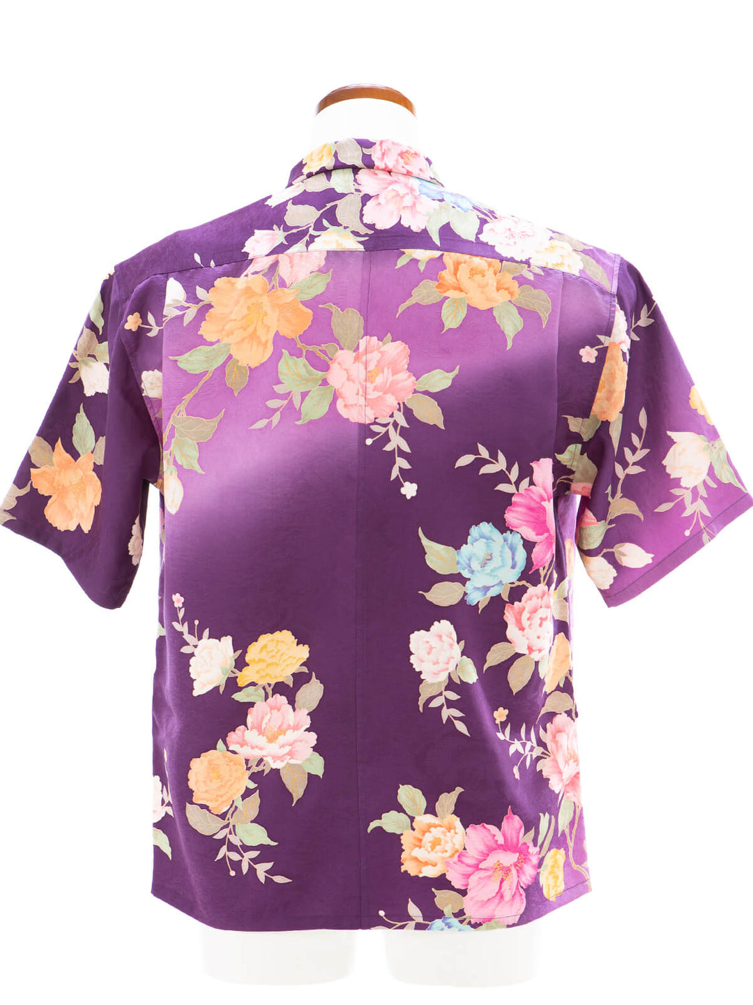 Vintage Silk Kimono Hawaiian Shirt AH100506