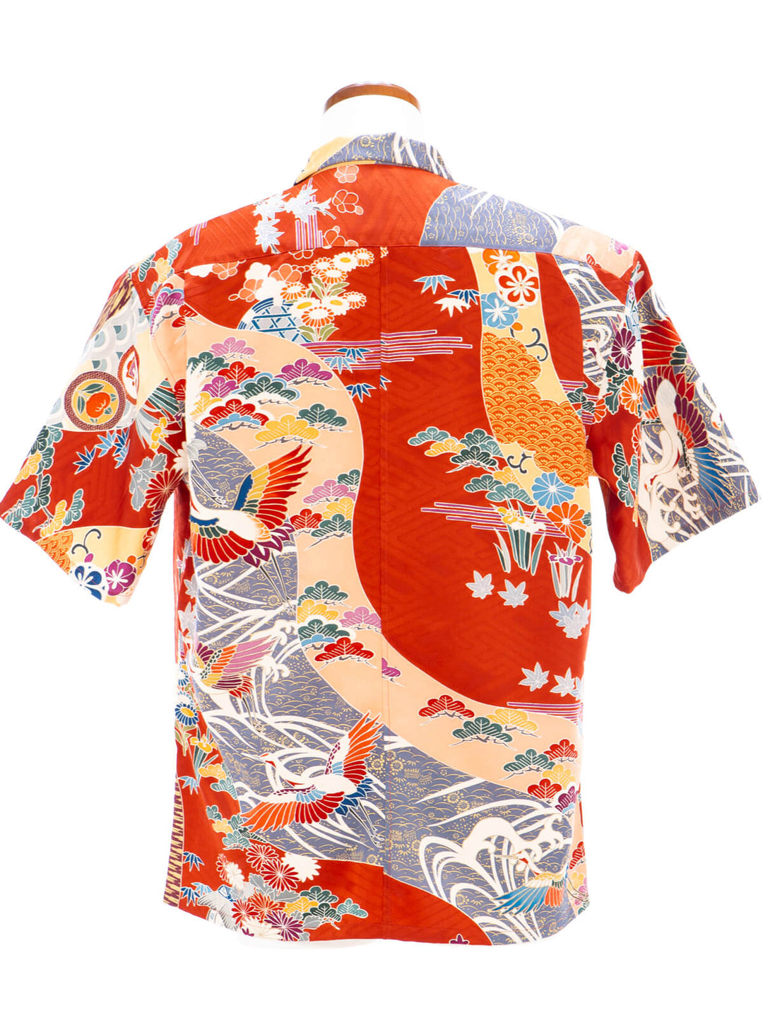 Vintage Silk Kimono Hawaiian Shirt AH100508