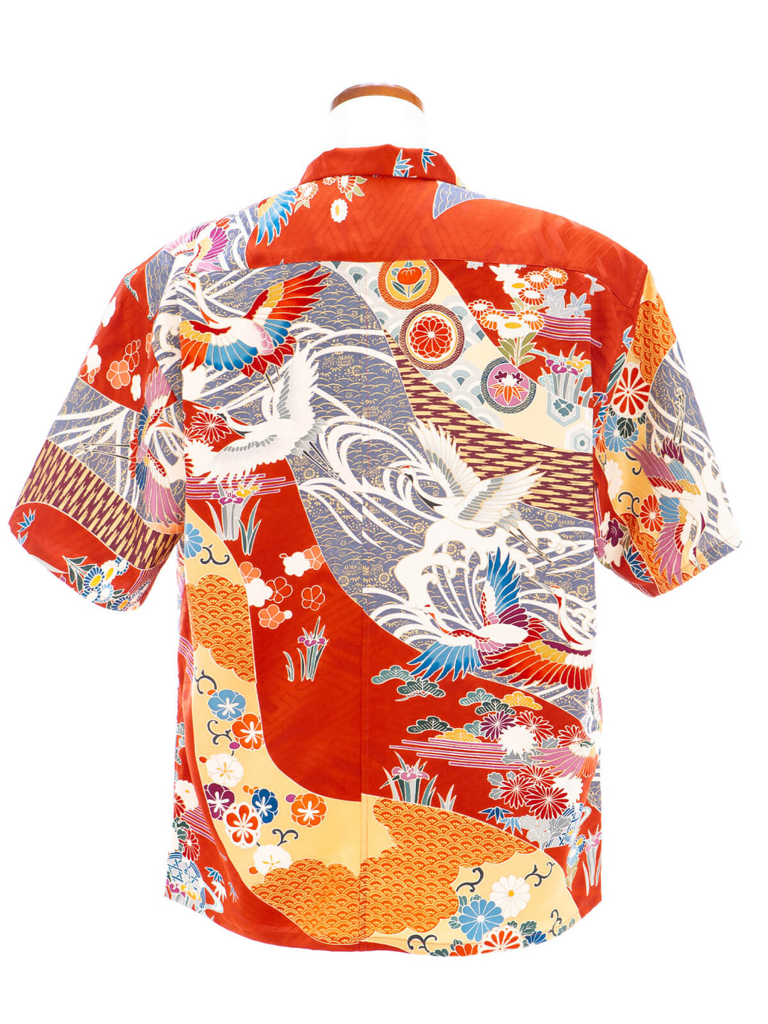 Vintage Silk Kimono Hawaiian Shirt AH100509