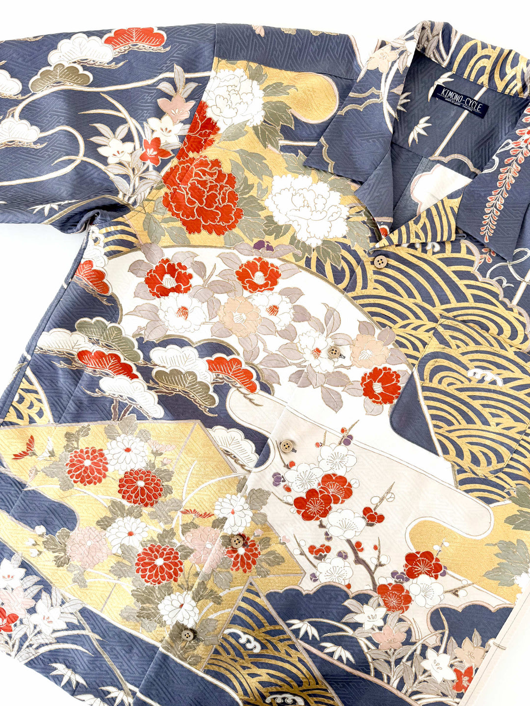 着物アロハシャツ「古典柄を纏うB」AH100443