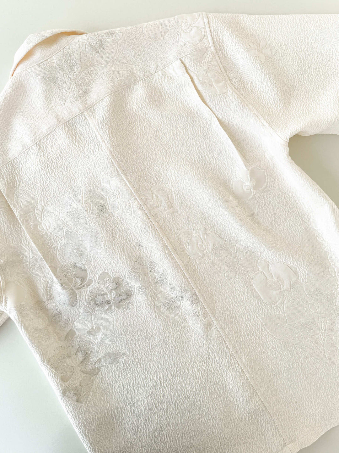 着物アロハシャツ「胡蝶蘭の白無垢A」AH100446