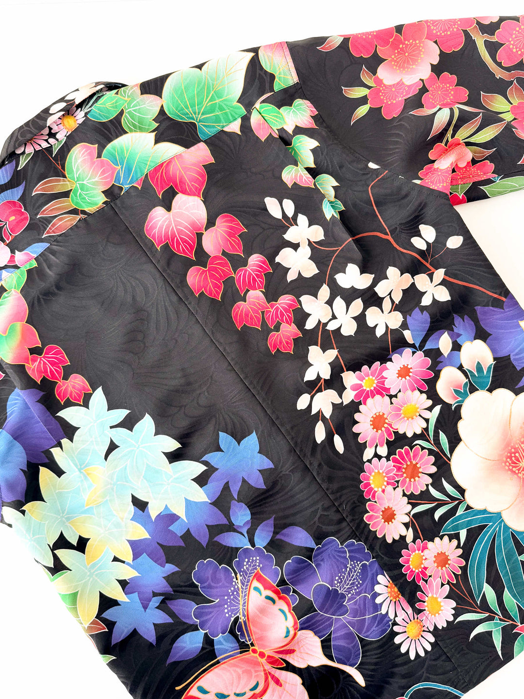 着物アロハシャツ「夜に咲き誇るA」AH100448