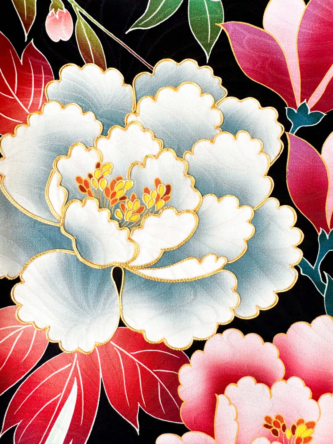 着物アロハシャツ「夜に咲き誇るB」AH100449