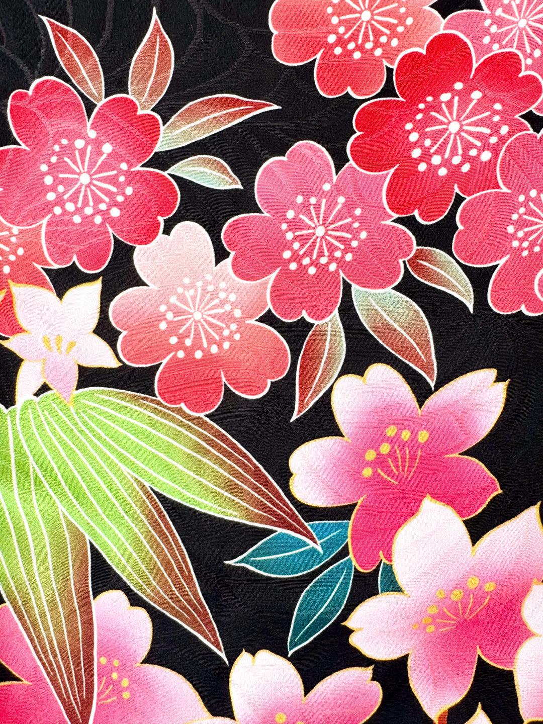 着物アロハシャツ「夜に咲き誇るB」AH100449