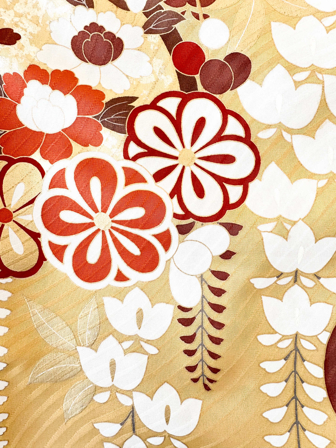 着物アロハシャツ「凜と咲く藤A」AH100450