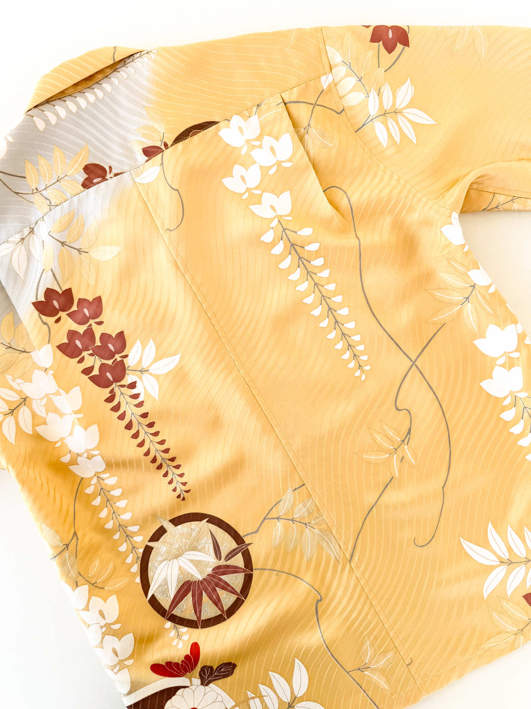 着物アロハシャツ「凜と咲く藤A」AH100450