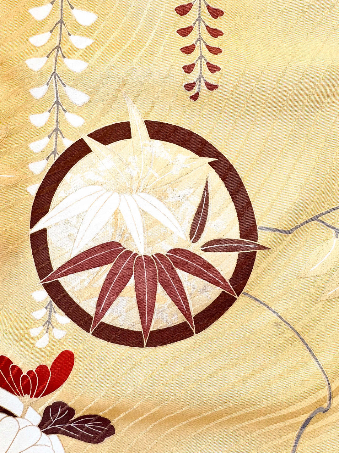 着物アロハシャツ「凜と咲く藤A」AH100450