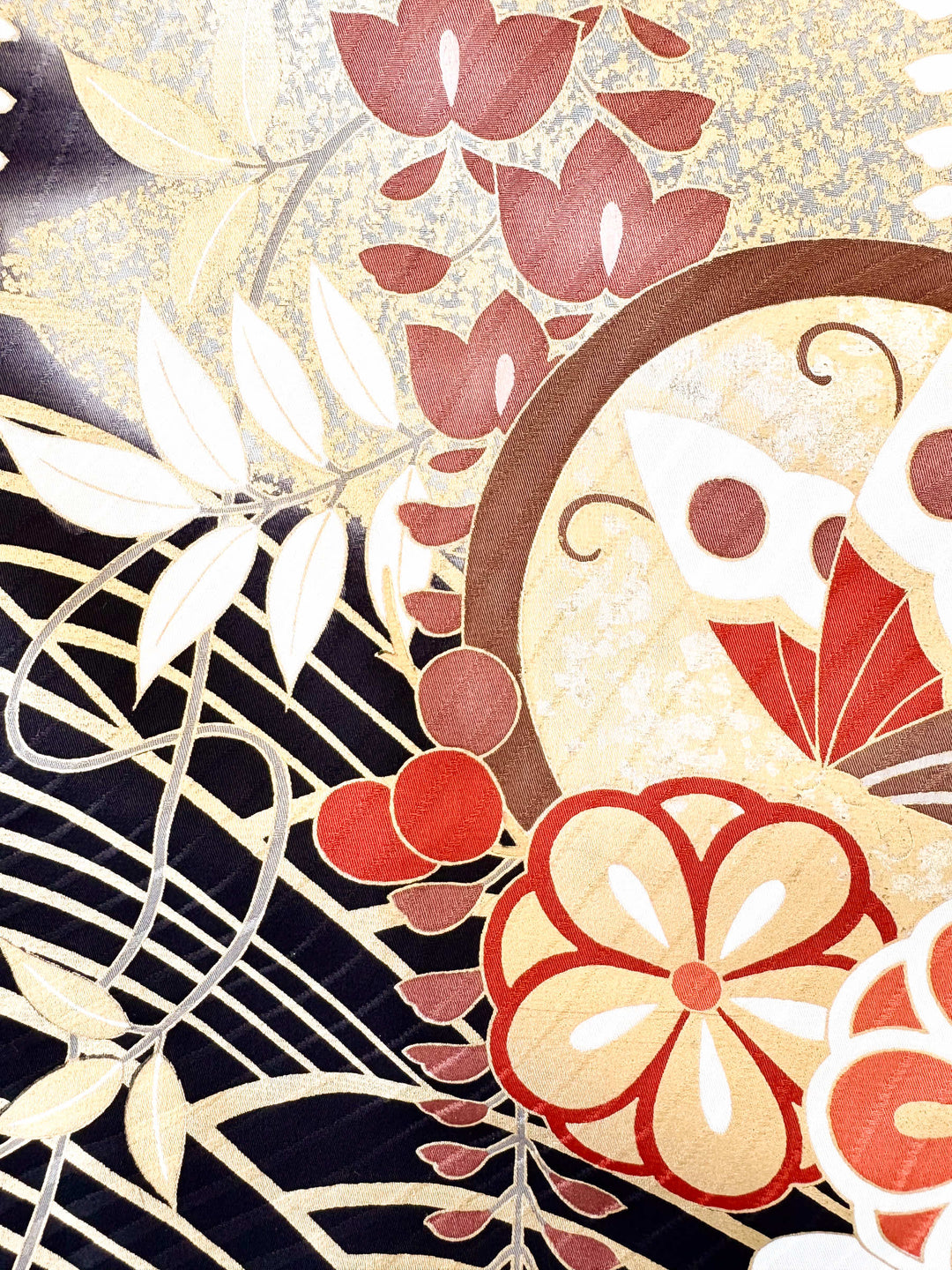 着物アロハシャツ「凜と咲く藤B」AH100451