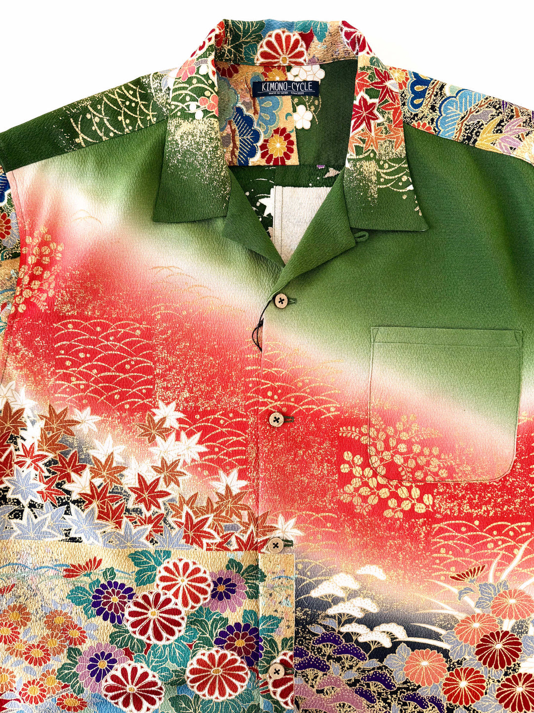 着物アロハシャツ「花を纏わせるA」AH100452