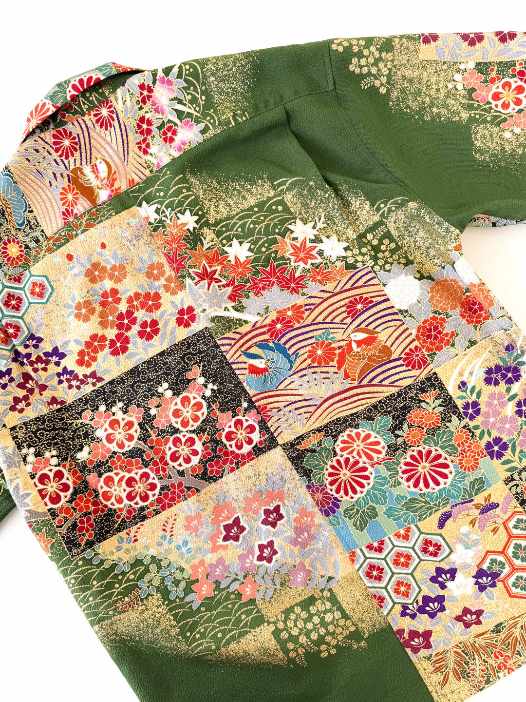 着物アロハシャツ「花を纏わせるA」AH100452