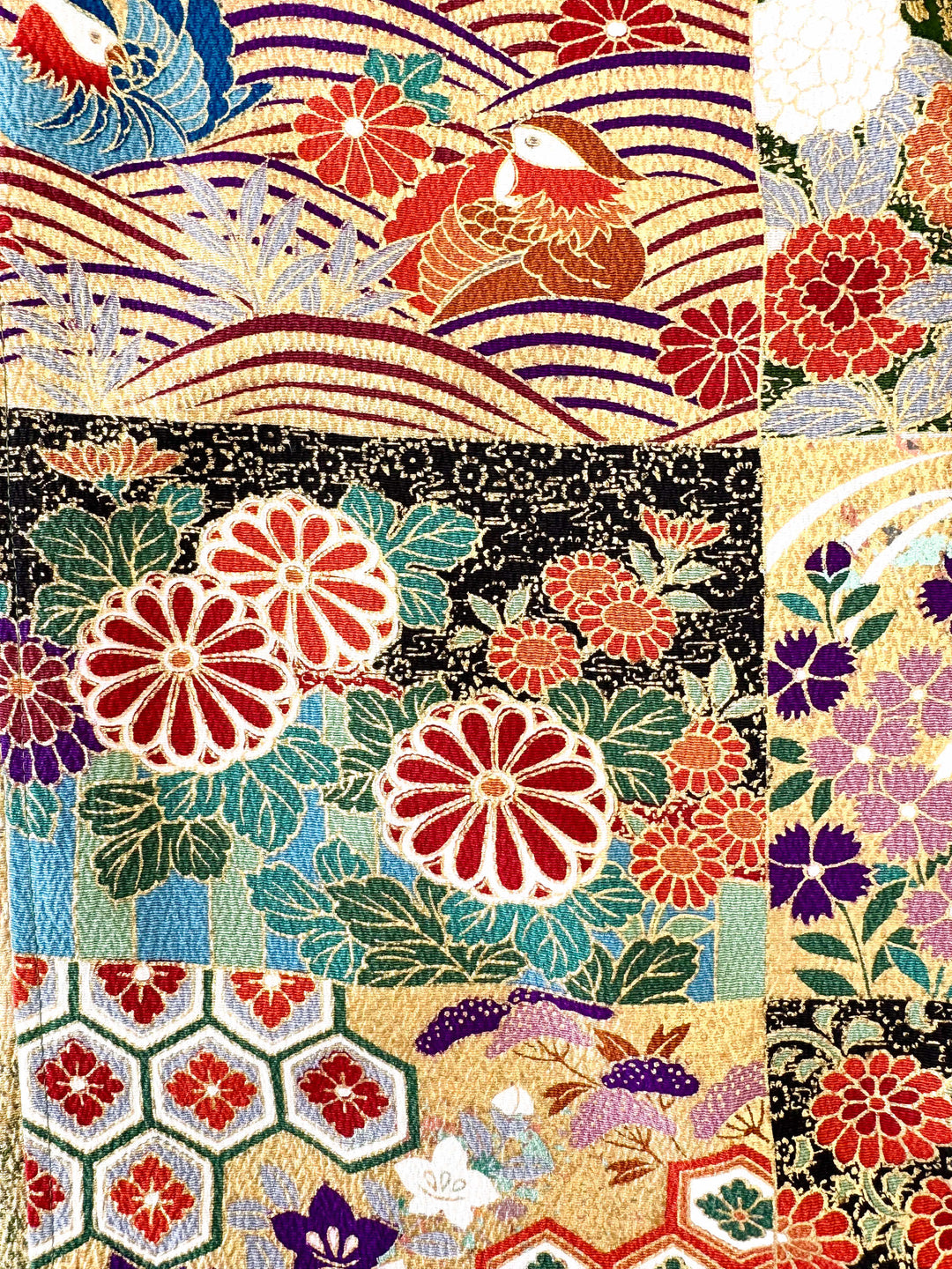 着物アロハシャツ「花を纏わせるA」AH100452