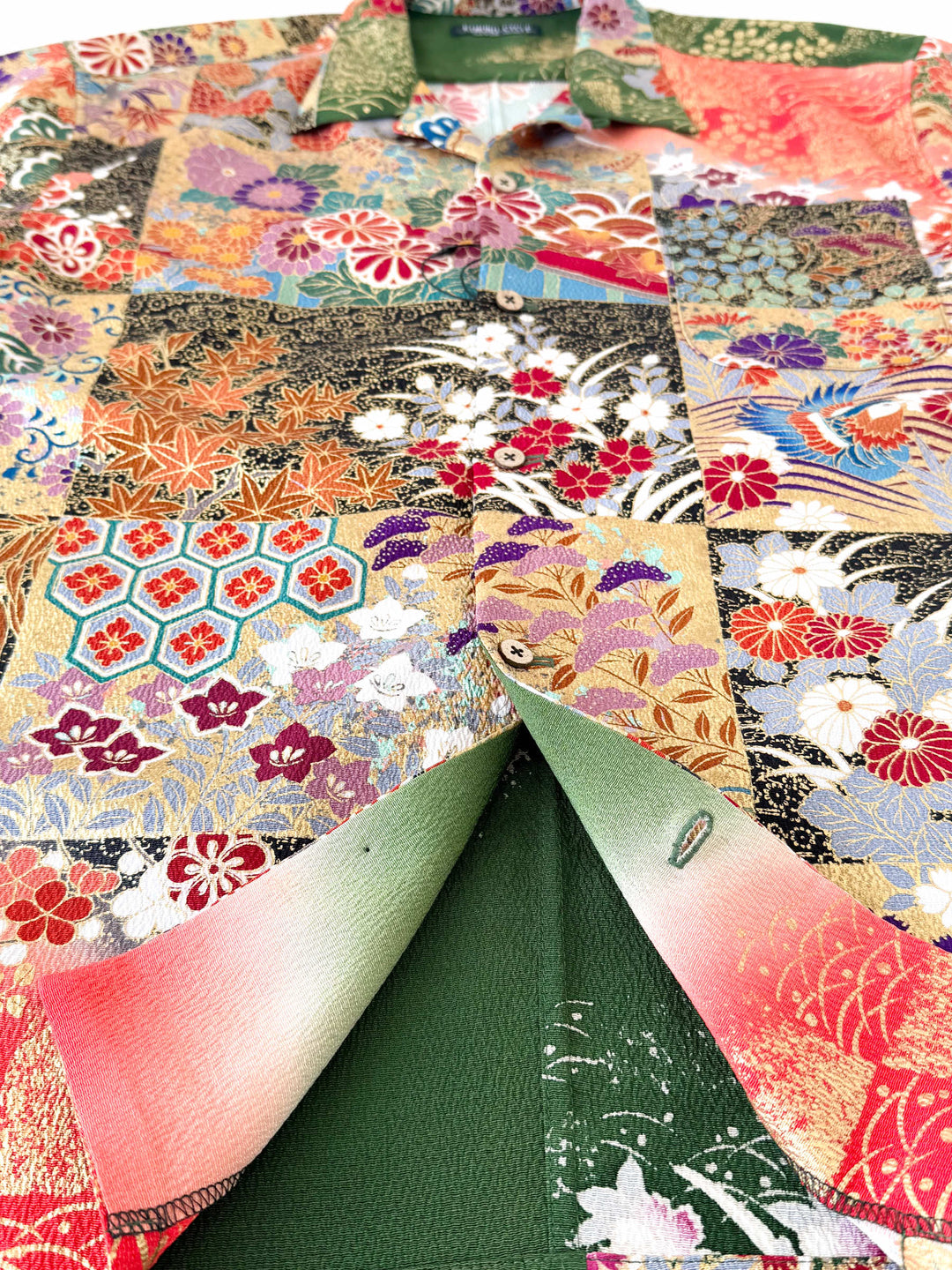 着物アロハシャツ「花を纏わせるB」AH100453