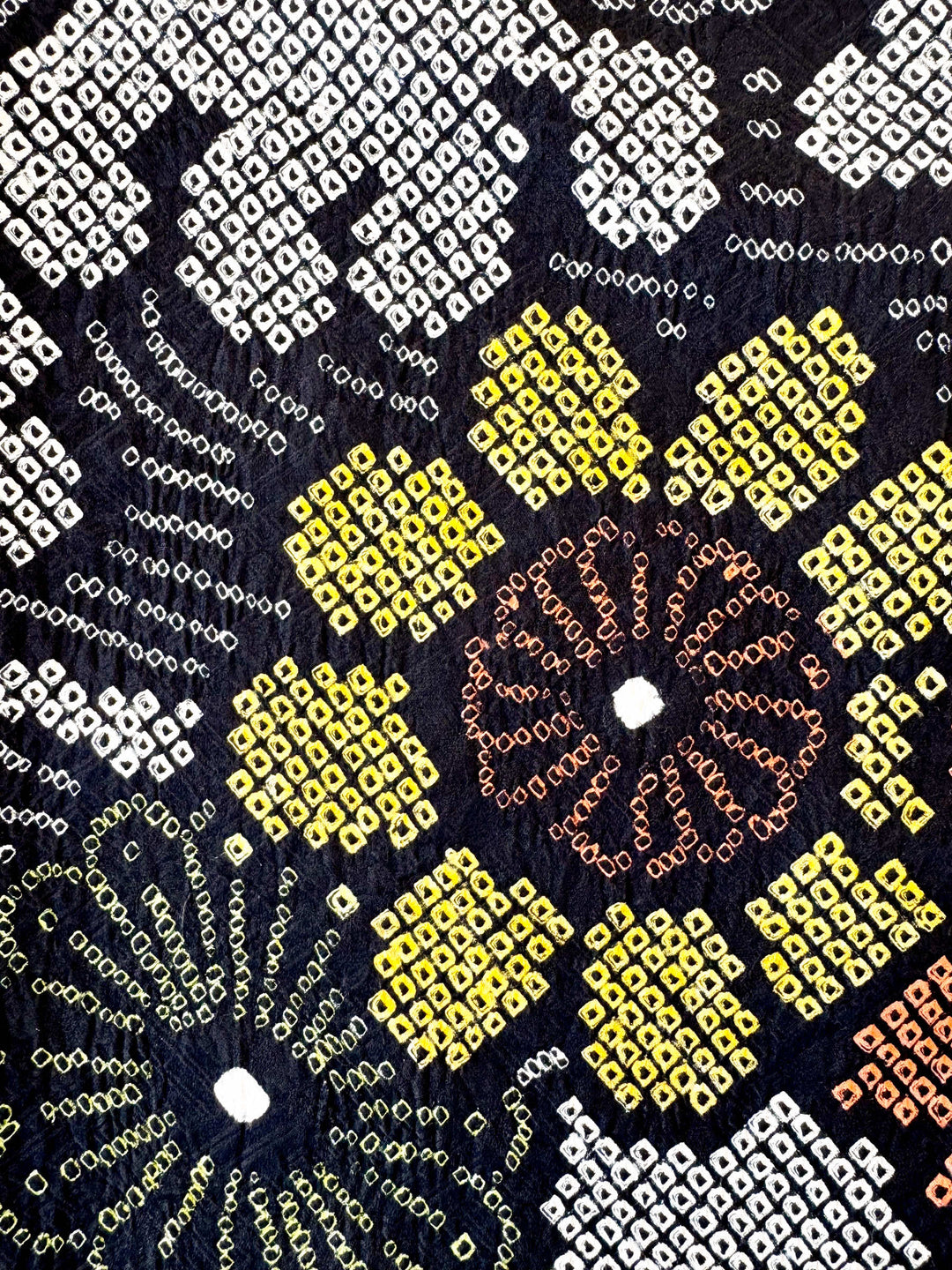 着物アロハシャツ「黒絞りの夏A」AH100454