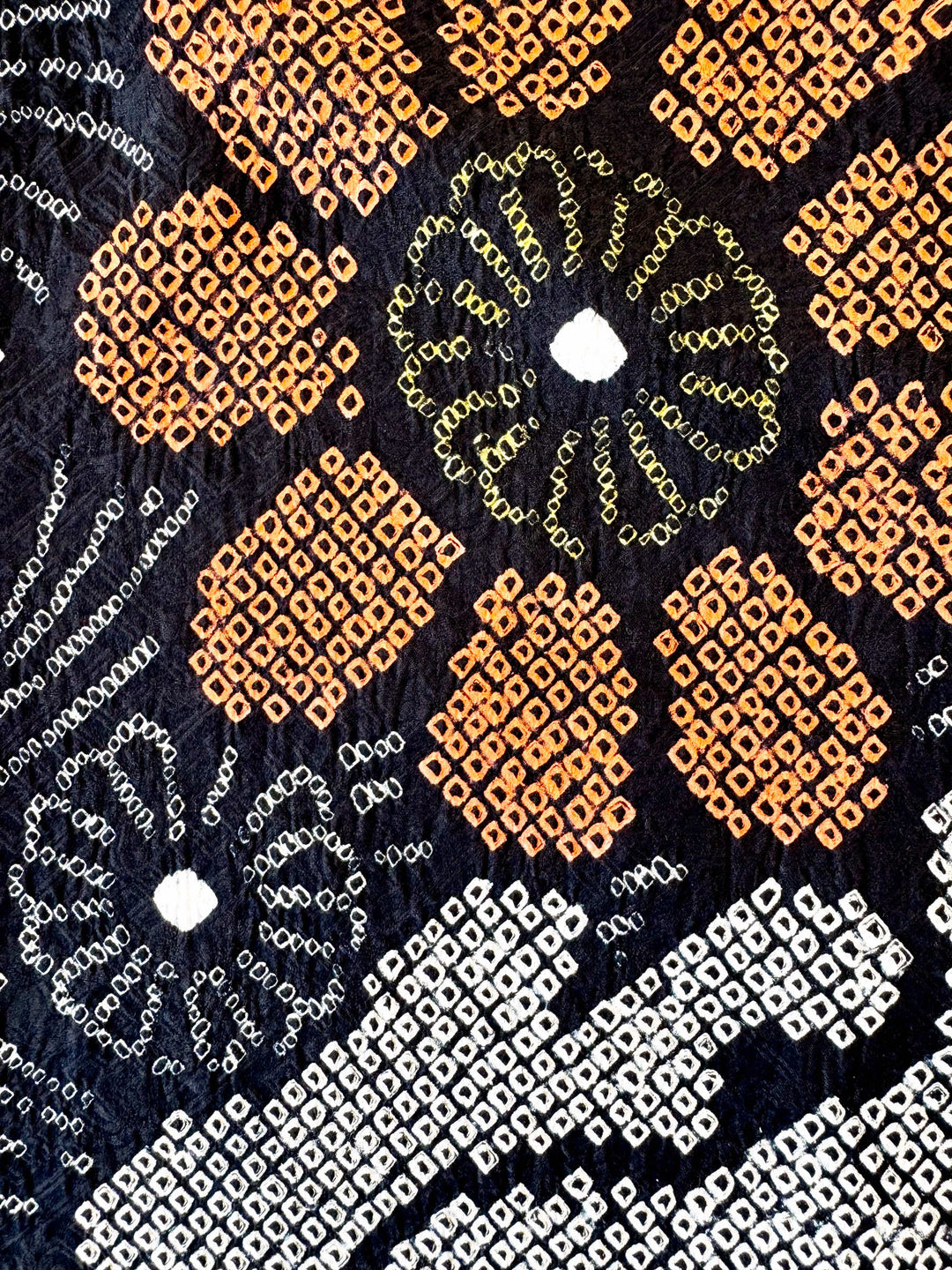 着物アロハシャツ「黒絞りの夏B」AH100455