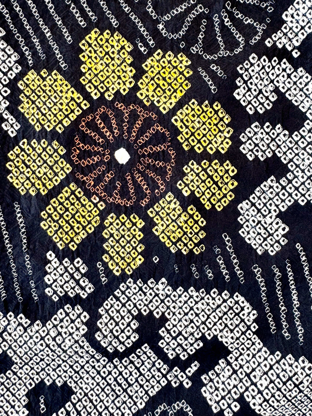 着物アロハシャツ「黒絞りの夏B」AH100455