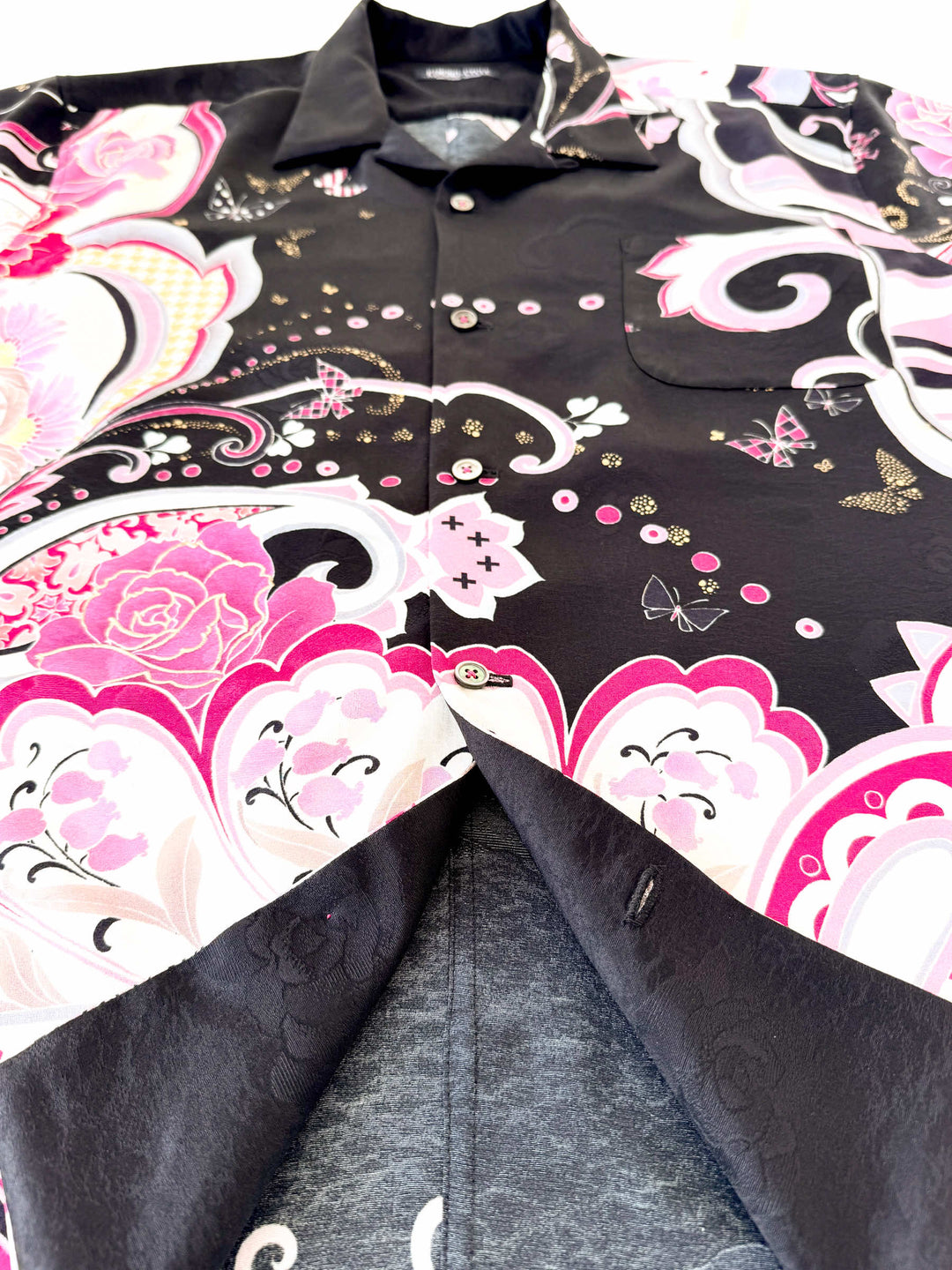 着物アロハシャツ「HANAE MORI B」AH100461