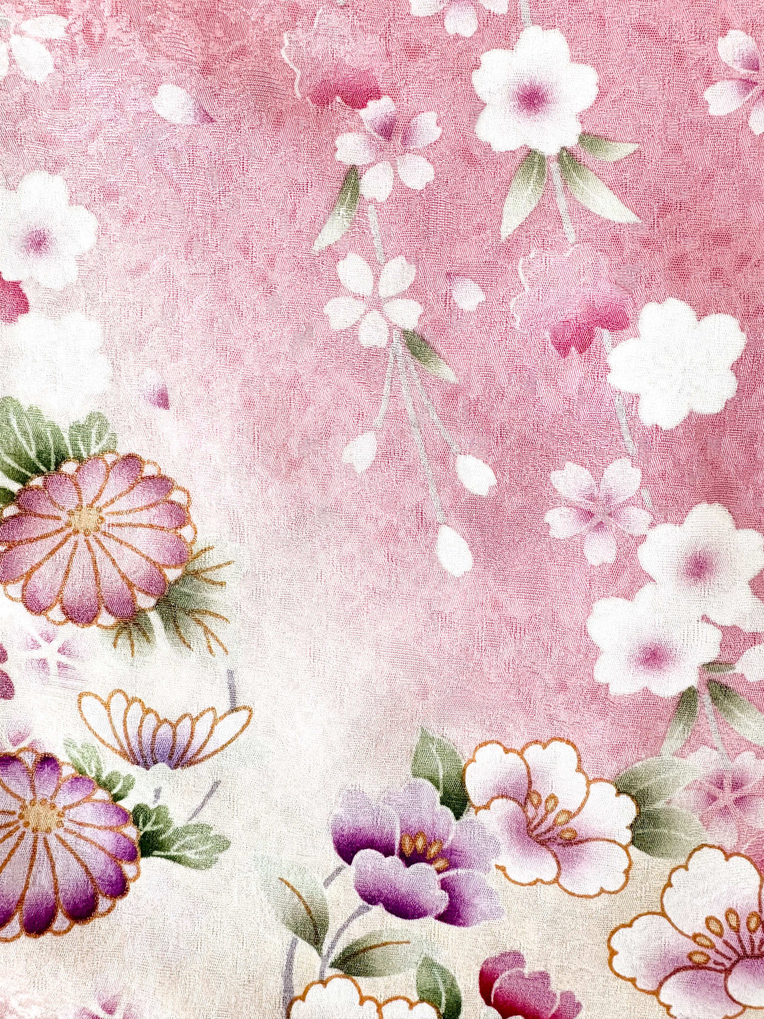 着物アロハシャツ「なびく枝垂れ桜A」AH100462