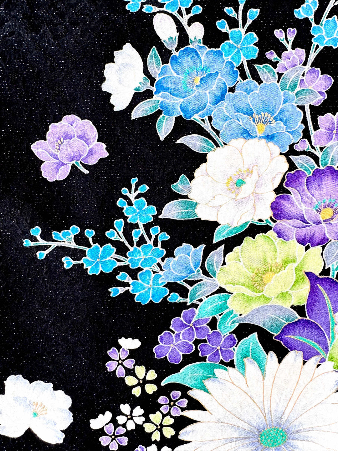 着物アロハシャツ「優雅に咲く花々A」AH100466