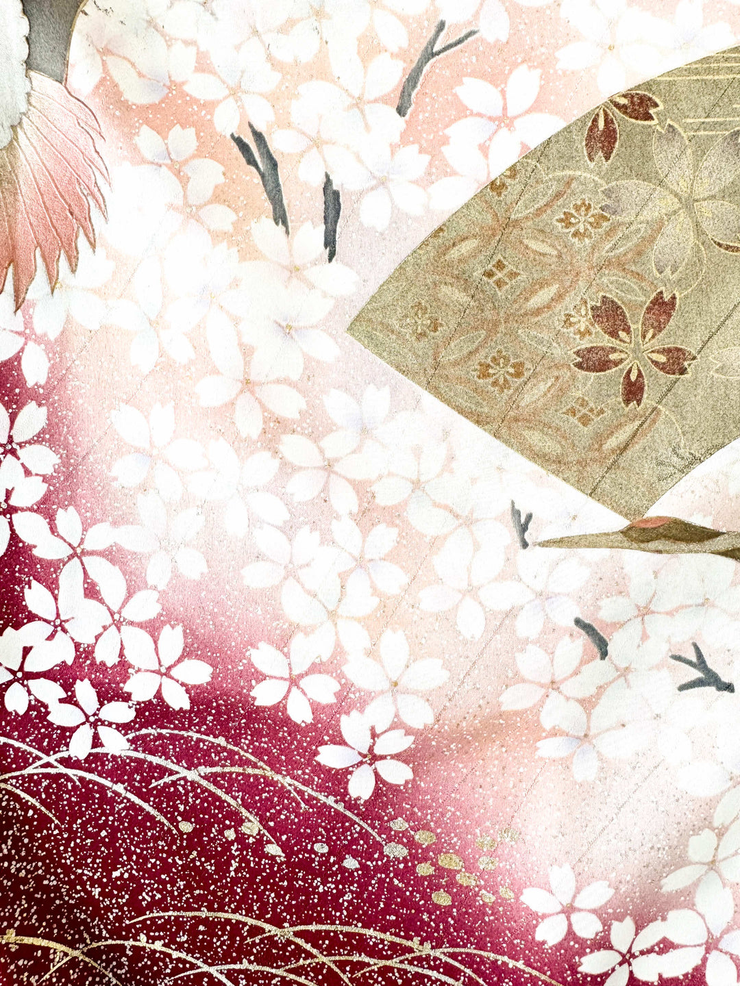着物アロハシャツ「桜と鶴A」AH100478
