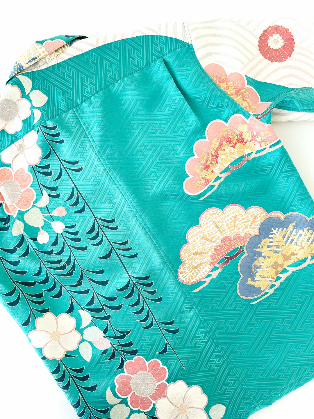 着物アロハシャツ「松に波A」AH100498