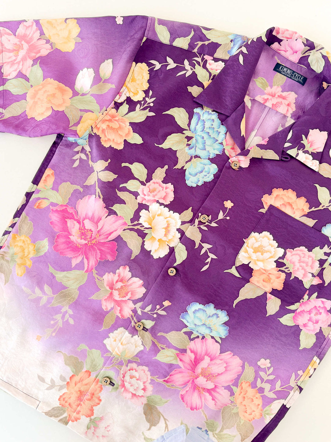 着物アロハシャツ「洋花A」AH100506